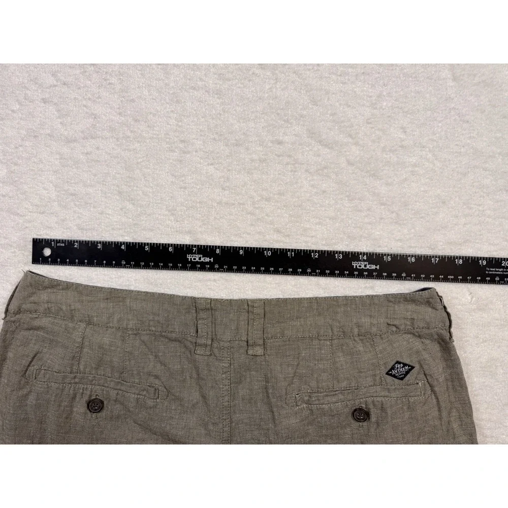 Flag & Anthem Dry Goods Supply Men's‎ Khaki Linen Blend Shorts Size 35